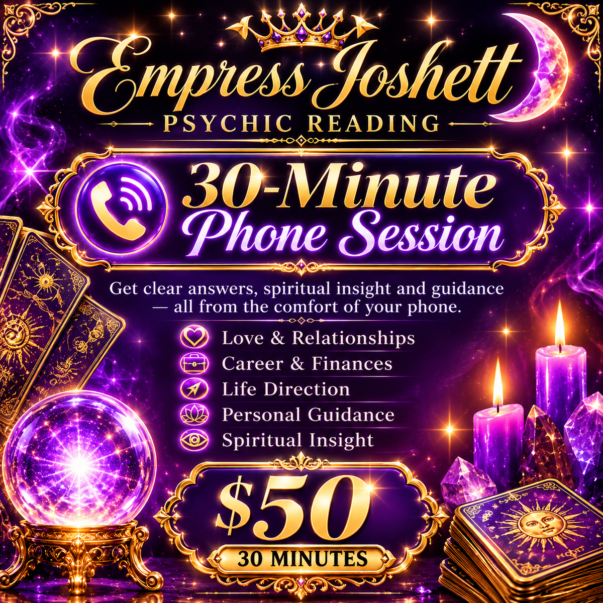 30 minute phone reading